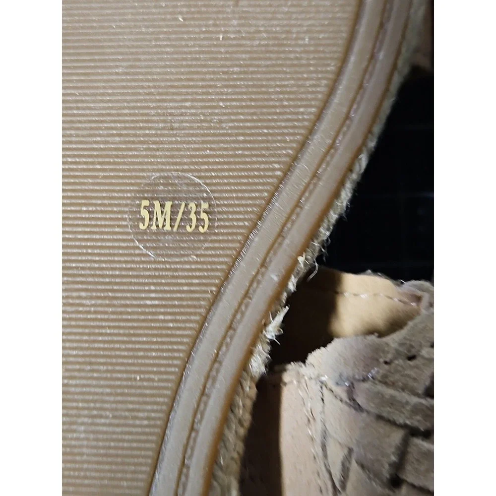 Lucky Brand Women's Gloreah Espadrille Sandal‎ Wedge size 5 Beige
